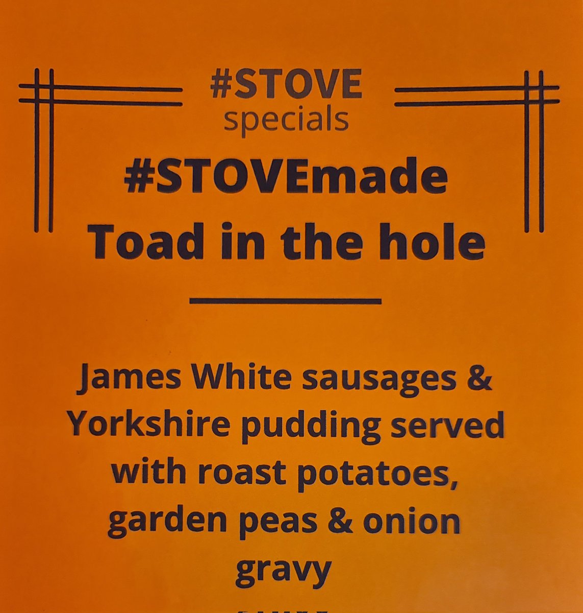 #Stove special today! #lovefood #familybusiness #huttoncranswick #eatlocalsupportlocal @CranswickGc