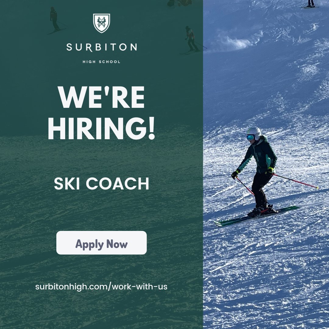 Surbiton High School is currently in search of an enthusiastic Ski Coach to join our thriving Sports department <a href="/SportsSHS/">SHS || Sport</a>. Learn more and apply below ⬇️
bit.ly/4bxo59o
#SkiCoach #Skiing #SkiJobs