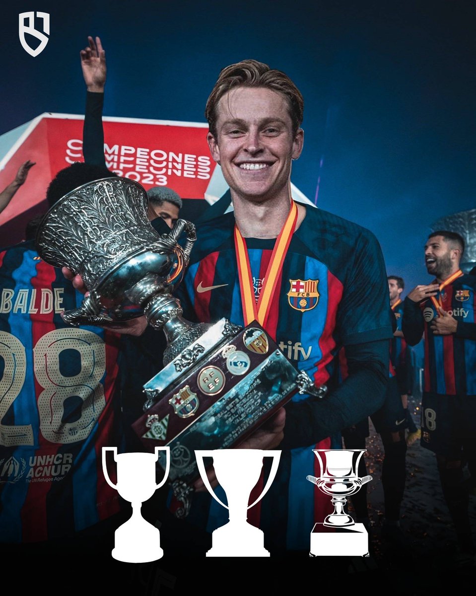 Frenkie at Barça:

• 213 APPEARANCES 👕
• 17 GOALS ⚽
• 21 ASSISTS 🅰️

𝑻𝑯𝑬 𝑫𝑼𝑻𝑪𝑯 𝑴𝑨𝑬𝑺𝑻𝑹𝑶 🎩🇳🇱