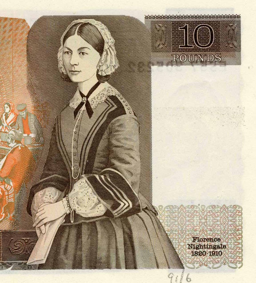#FlorenceNightingale was born #OTD in 1820 and was the first woman to appear on Bank of England banknotes. Take a look at the various stages of designing her portrait, from source photo to the final design.