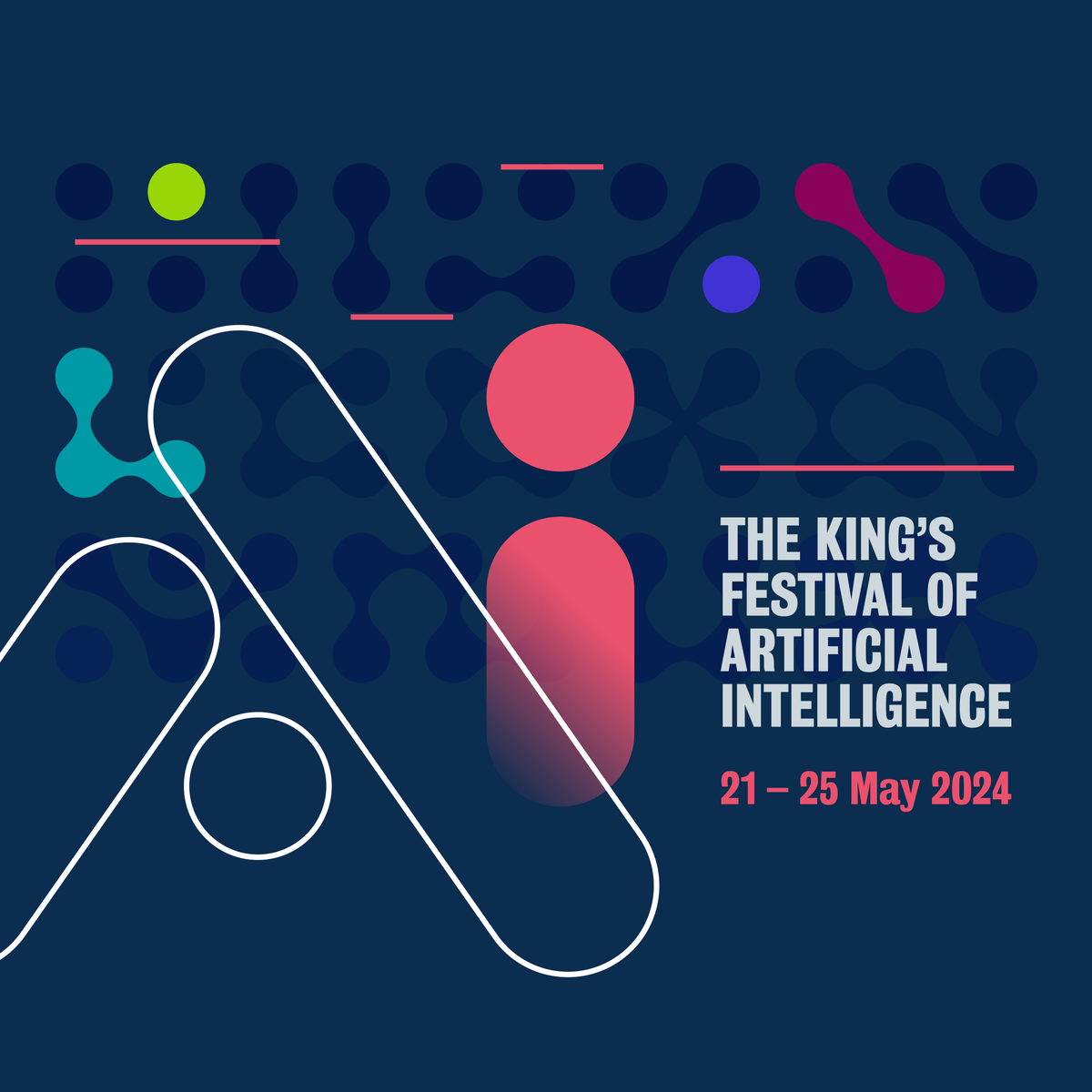 Come to the King’s Festival of Artificial Intelligence @aiatkings where experts will explore AI from many angles, including philosophy, social justice, healthcare, education, responsibility and creativity. 📍 The Strand Campus 🗓️ 21 - 25 May 2024 🔗 bit.ly/3WrCn7v
