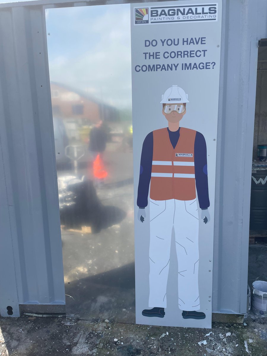 Our North West team has come up with a graphic of a Bagnalls team member wearing the correct PPE as a reminder of the importance of health and safety on site.

As one of our core values, safety is never compromised. Our painters have access to the correct #PPE.

#HealthAndSafety