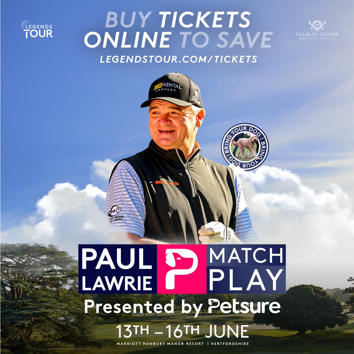 See the Legends in England this June! Buy tickets online now to save ow.ly/seZg50RAzP0 Matchplay knockout - it going to be fun! #PLMP #euLegendsTour @PaulLawriegolf