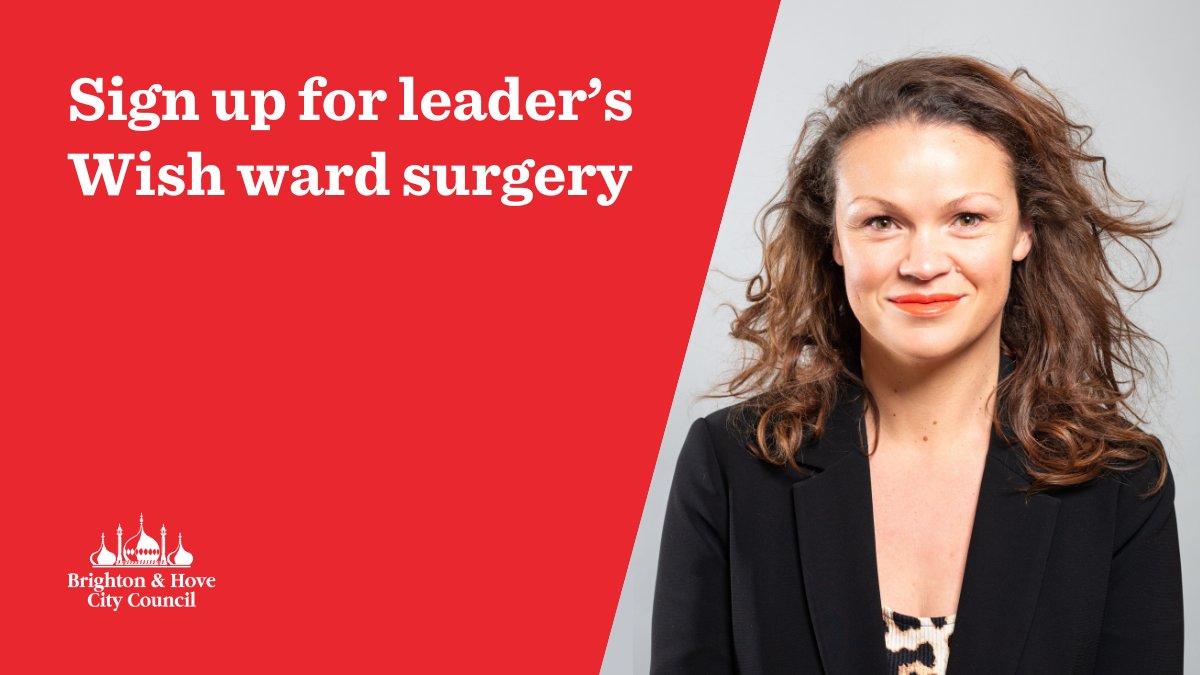 Council Leader Bella Sankey is holding her next leader’s surgery at 3pm on Friday 24 May at Sanders House in Hove. Find out more and book your place 👉ow.ly/VpoT50RBaOt