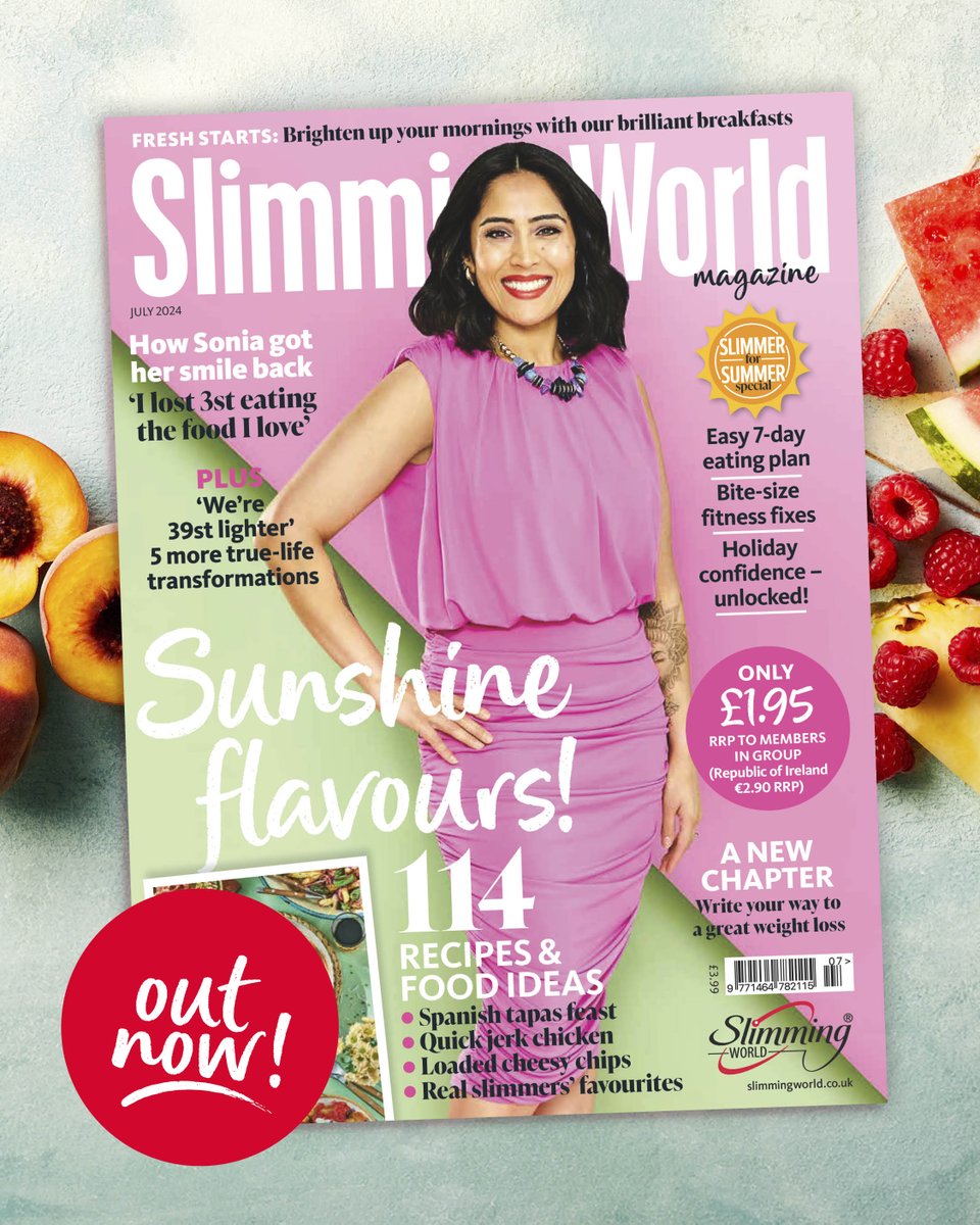 Bringing you a confidence kick-start this summer – the latest issue of Slimming World Magazine is available in groups from tomorrow 👀💗.