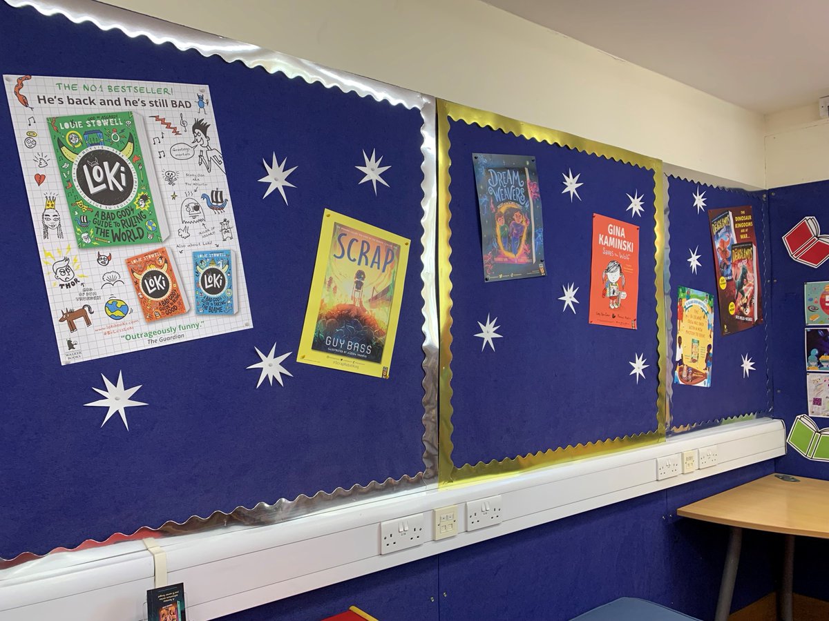 Junior Library looking inviting thanks to free posters from @Petersbooks