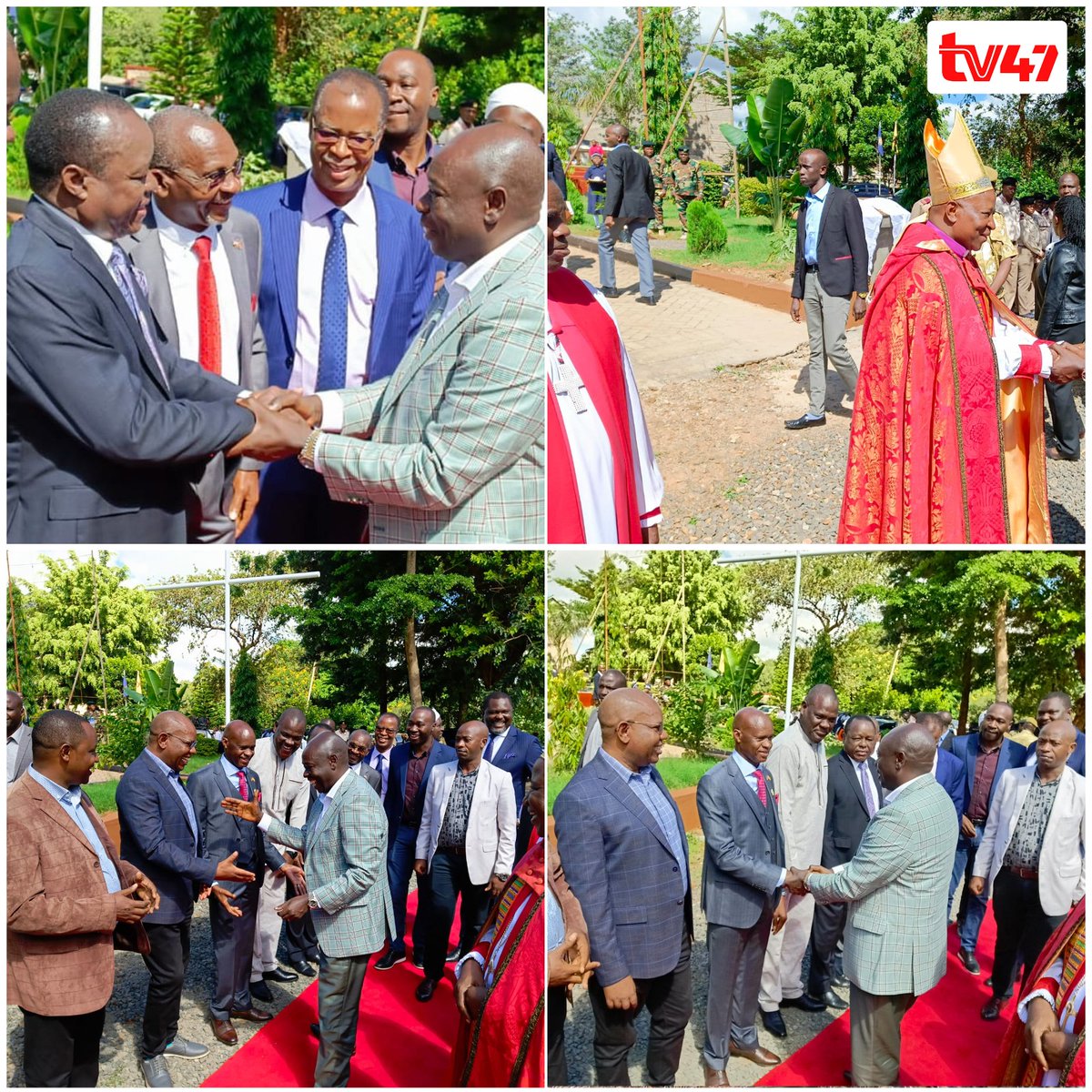 Deputy President Rigathi Gachagua attends consecration of Venerable John kimani Nthiga to Anglican Church Mbeere Diocesan assistant Bishop. ACK arkbisshop Jackson Olesapit and Mbeere Diocese Bishop led the function that was attended by 13 ACK Bishops and hundreds of worshipers.