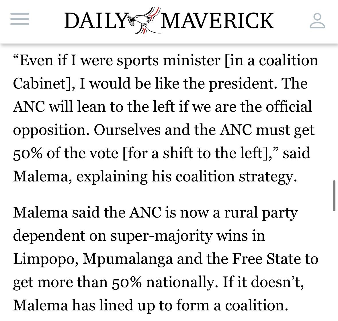 In his owns words, Julius Malema has confirmed the plot for the ANC and EFF to form a radical Doomsday Coalition after 29 May that will set SA on fire. But it doesn’t have to be this way. You have the power to prevent ANC/EFF Doomsday: Vote DA.