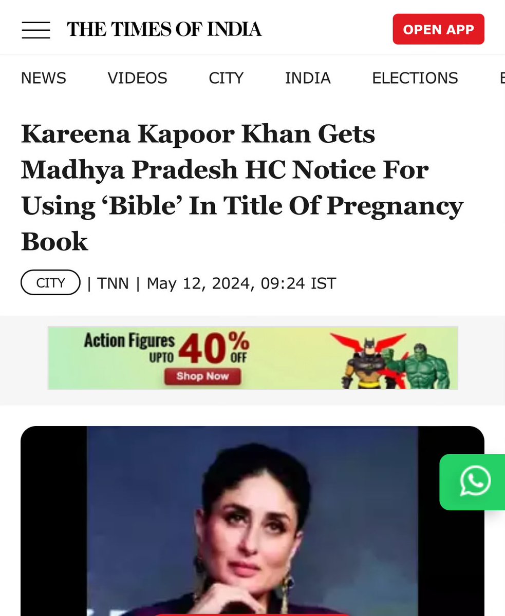 Kareena Kapoor Khan released her book called “Pregnancy Bible” Christian organisations took offence & filed a suit - MP High Court issued a notice to Kareena But the same Kareena will call Hindus intolerant & do midnight mass on Christmas Eve