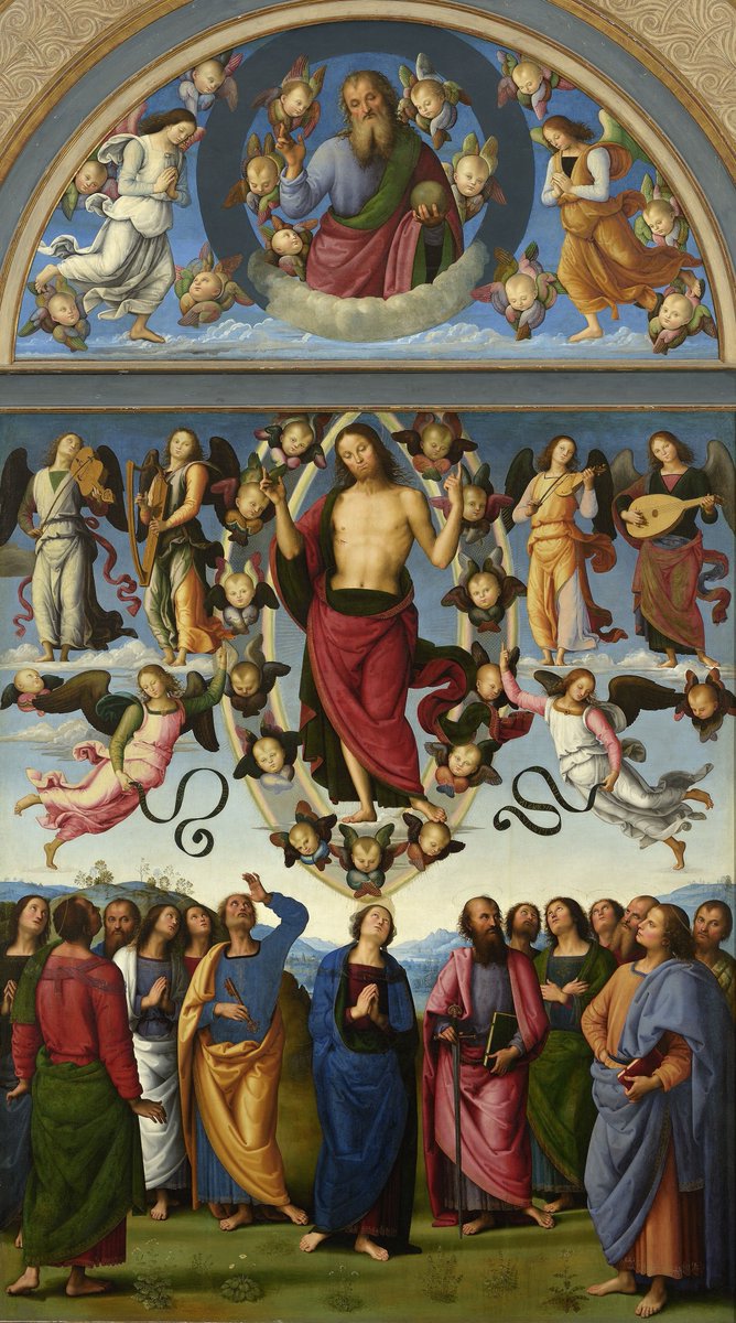 Pietro Perugino (1450-1523), The Ascension of Christ, 1495-1498,  oil on wood, transposed to canvas Musée des beaux-arts, Lyon