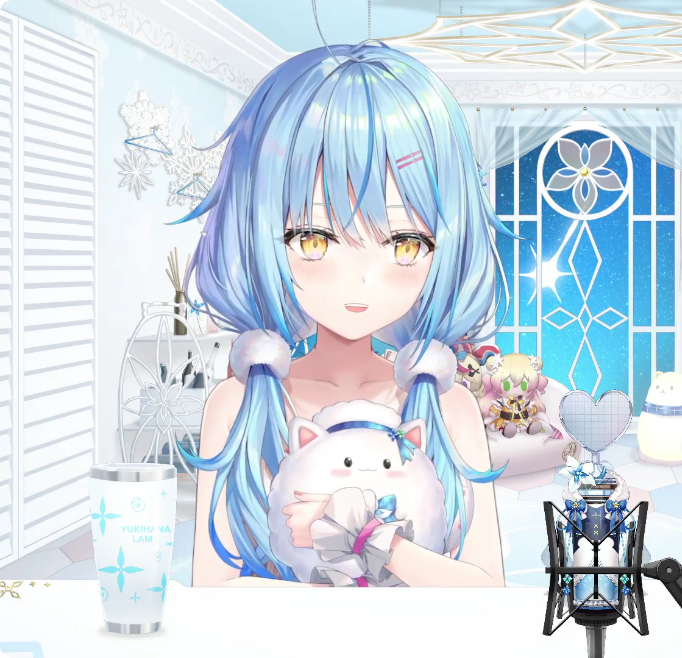 雪花ラミィ 「 」|クソリプピッチングマシンのイラスト