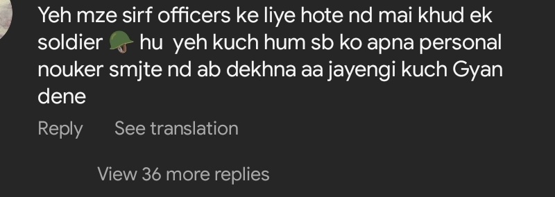 Dogfight between a fauji wife and a serving soldier, Instagram is becoming a shithole day by day !!

@adgpi you should me more strict towards social media.