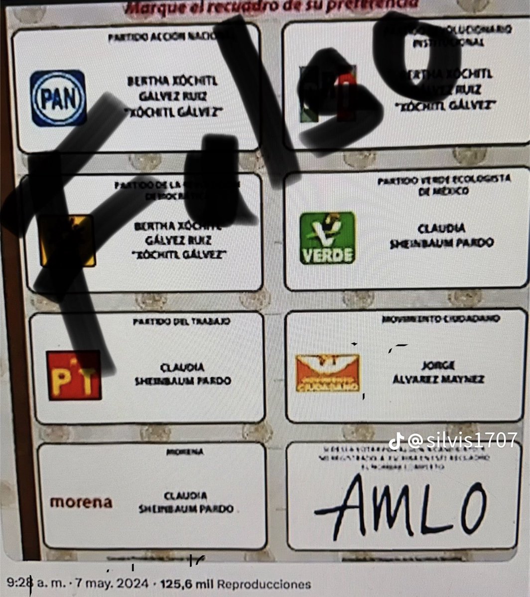 Anda circulando en redes invitando a votar por AMLO, y que así lo podemos reelegir Es TOTALMENTE FALSO si pones AMLO en el espacio que es para candidatos no registrados, estarás ANULANDO TU VOTO, por que en México no existe la reelección. Si estás contento con AMLO,…