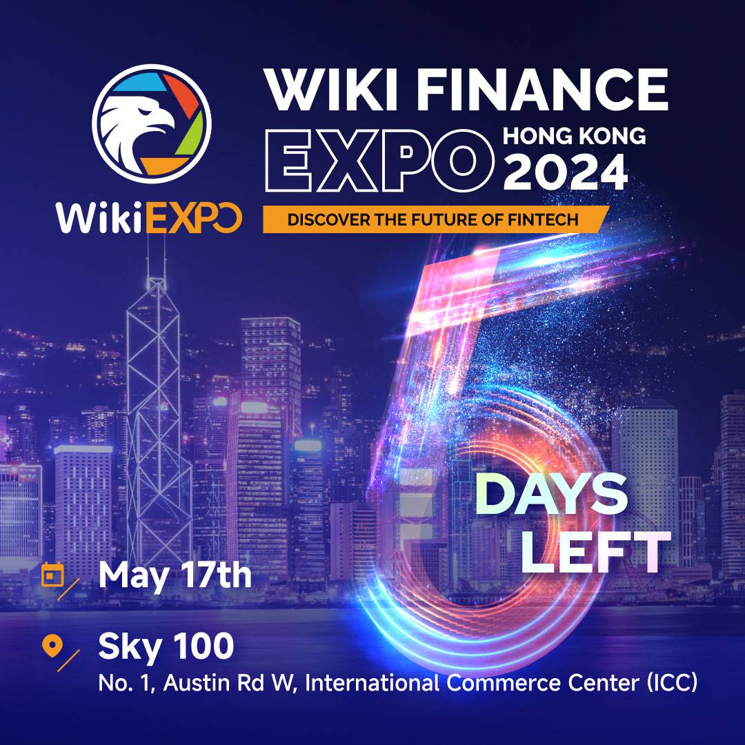 💥5 days to go!💥 
The #WikiFinanceExpo 2024 is almost here! 
This event brings together #collaboration and resources from various sectors, including regulation, financial technology, forex, digital assets, and payment industry leaders. 
See you there soon!
#WikiBit #Blockchain