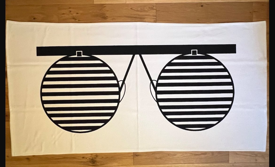 Just 2 white ‘Miyake is a Genius’ Beach Towels left. The Azur Blue Sold Out. We move on and a new design will be with us soon. If you’re still looking for an Azur Blue colour then try @stuartslondon who took some stock from us. 80scasuals.co.uk