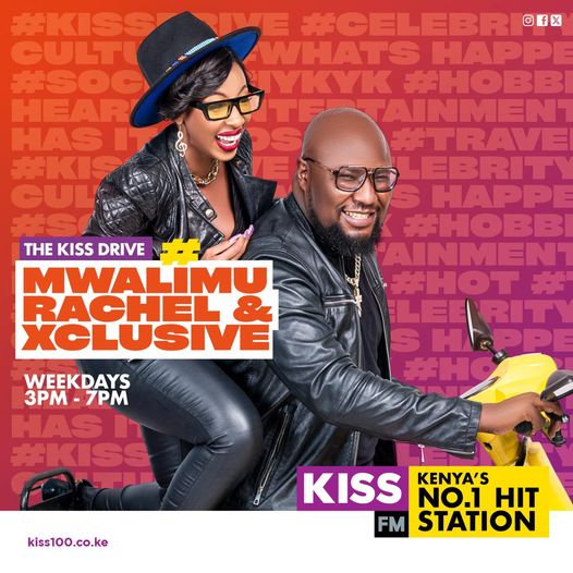 Its official ya'all 📷📷📷   Mwalimu Rachel and DJ Exclusive duo to join Kiss 100 Drive Show on radio.
#atksocial #atktrends #atkliveyourdreams #atkcelebrityculture
#MwalimuRachel #DJExclusive
#CelebrityBirthday #celebritynews