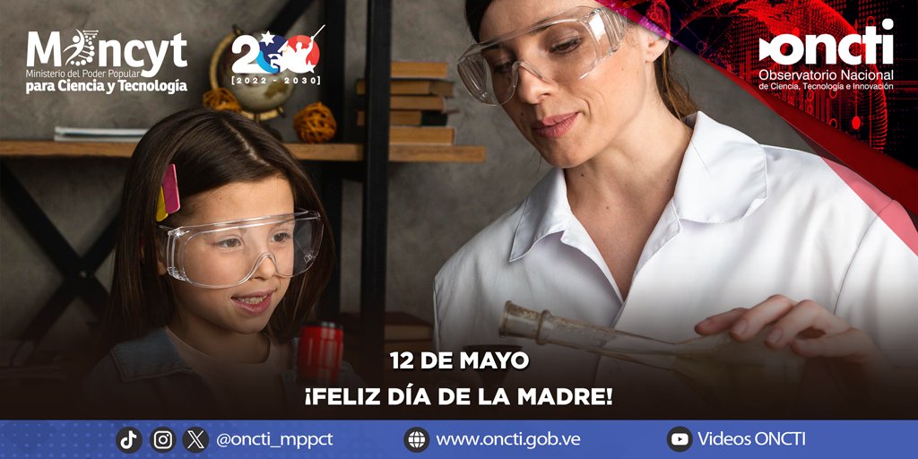 🌹¡Feliz Día de la Madre!🌹 El #Oncti felicita a la mujer génesis de la vida, a las que hacen ciencia, a las empoderadas, a las luchadoras, a las resilientes, a las que aman y educan a sus hijas e hijos. #MadreSerDeVida