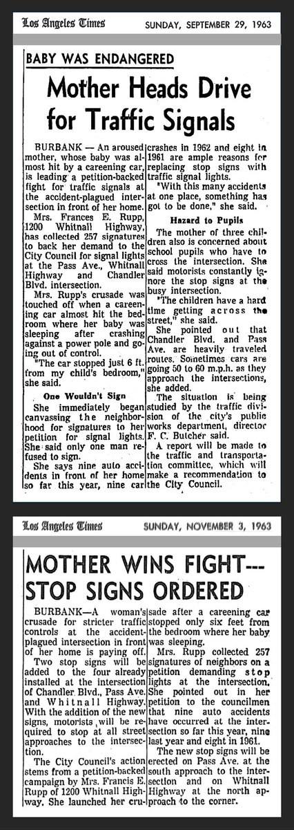 Before there were official traffic calming projects, mothers were calming traffic.