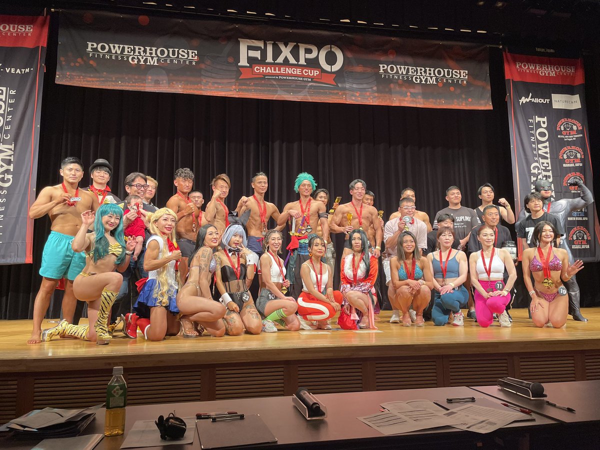 fixpo_kagoshima's tweet photo. FIXPO CHALLENGE CUP in 新宿、無事に終わりました❗️
たくさんの声援で大盛り上がり❤️🔥
たくさんのご参加ありがとうございました😊
#FIXPO #ボディコンテスト #コスプレ #筋トレ https://t.co/f6K9EhfNQl