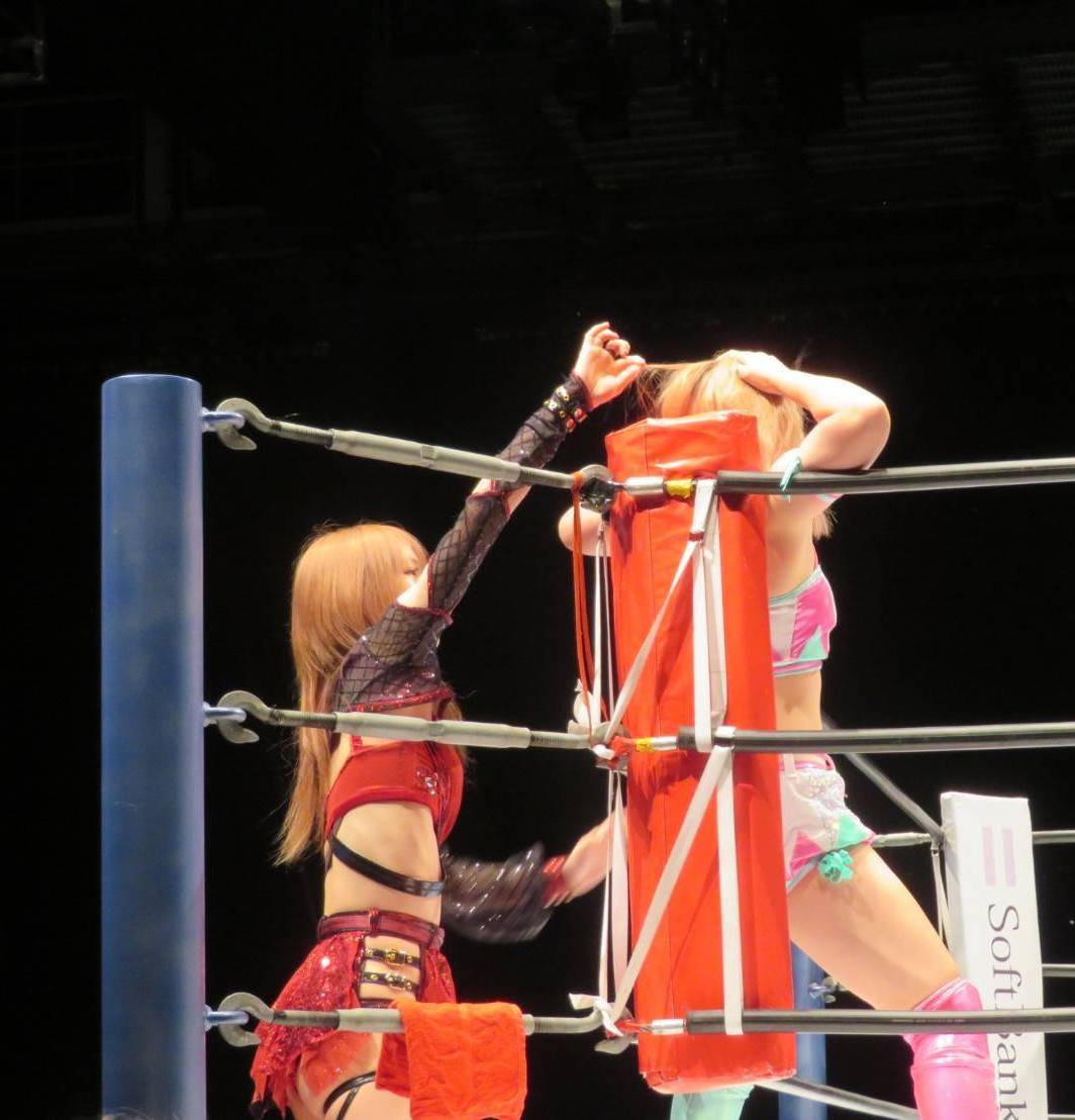 56___Goro's tweet photo. 2024年5月3日
KDDI維新ホール

#鹿島沙希　選手
#梨杏　選手
#STARDOM

地味な攻撃w https://t.co/pFKHHWm5Bk