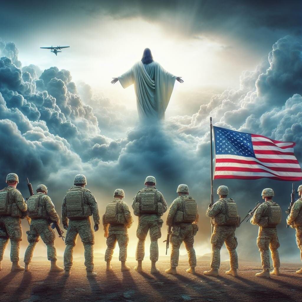 God bless our troops🙏🏻❤️🤍💙