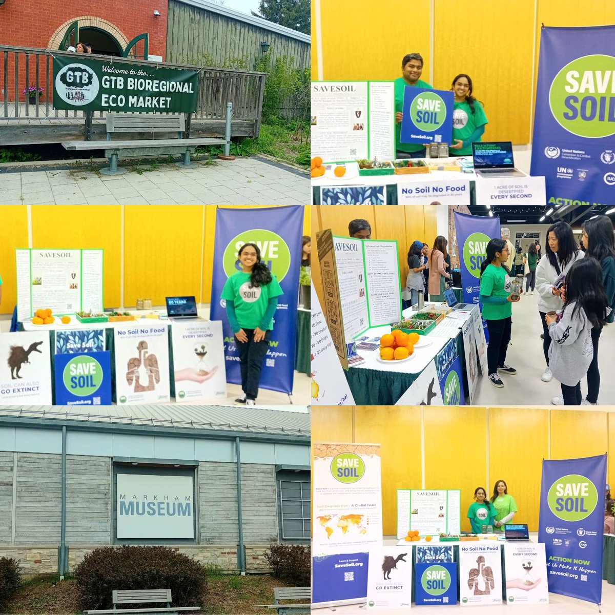 #SaveSoil at the first #GTB Bioregional Eco Market, Markham Museum. @legacycubed A beautiful celebration of learning & legacies across generations towards a regenerative future🌿🌏 Kudos to earthbuddy, Saanvi Tonse for making it happen!#MothersDay #ConsciousPlanet @cpsavesoil