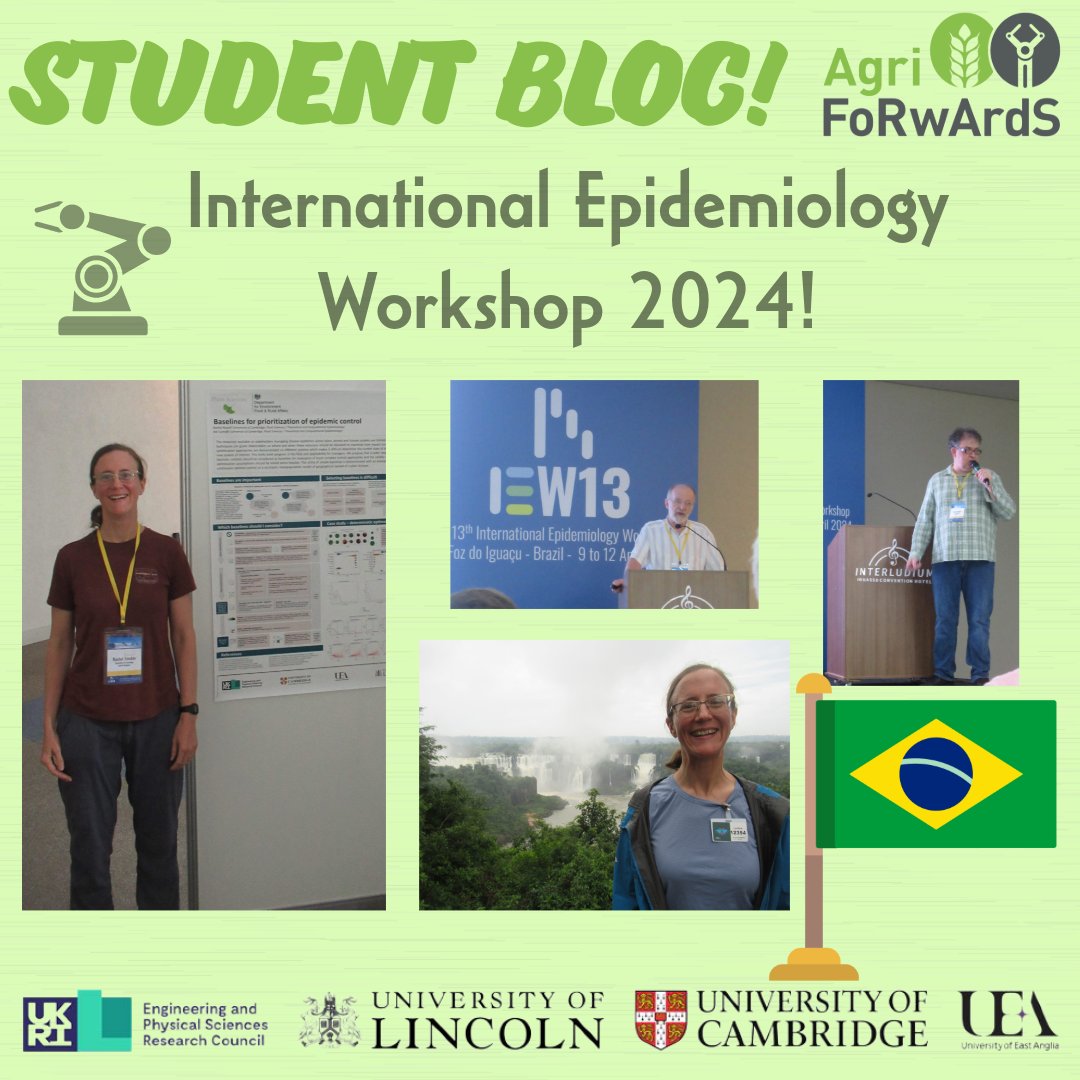 #CDT student Rachel Russell, along with Nik Cunniffe, from the @Cambridge_Uni , attended the International Epidemiology Workshop 2024 in Foz do Iguaçu (#Brazil)! Check out the full blog post over on our student blog linked here - …forwards-students.blogs.lincoln.ac.uk/2024/05/09/int…