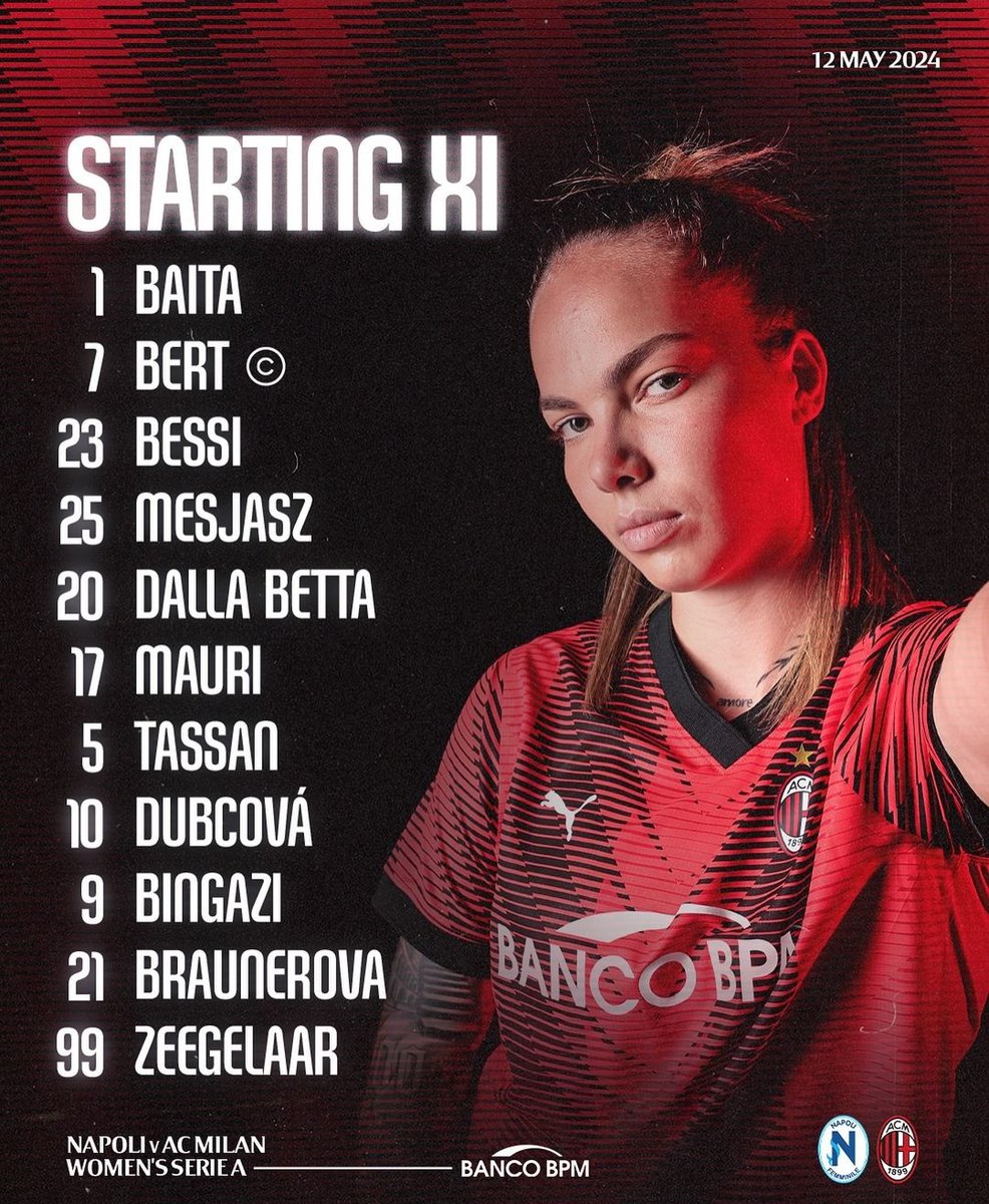 Napoli-Milan Femminile alle 12.30 su DAZN