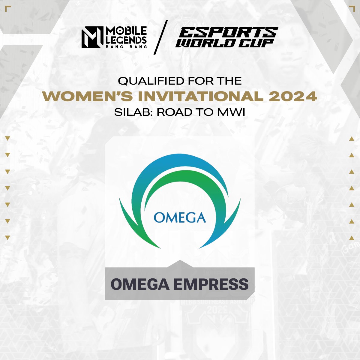 Congratulations to @OmegaEsportsPH for qualifying to the #MLBB Women's Invitational 2024 at the #EsportsWorldCup 👏👏 See you in Riyadh 🤩