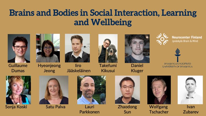 Does your research link to #body-#brain coupling? Interindividual #synchrony? In June, we gather top experts👇in methods and various application areas to discuss the potentials & challenges of this fascinating field. Join the discussion! Submit abstract TODAY! @JKLBrainMind