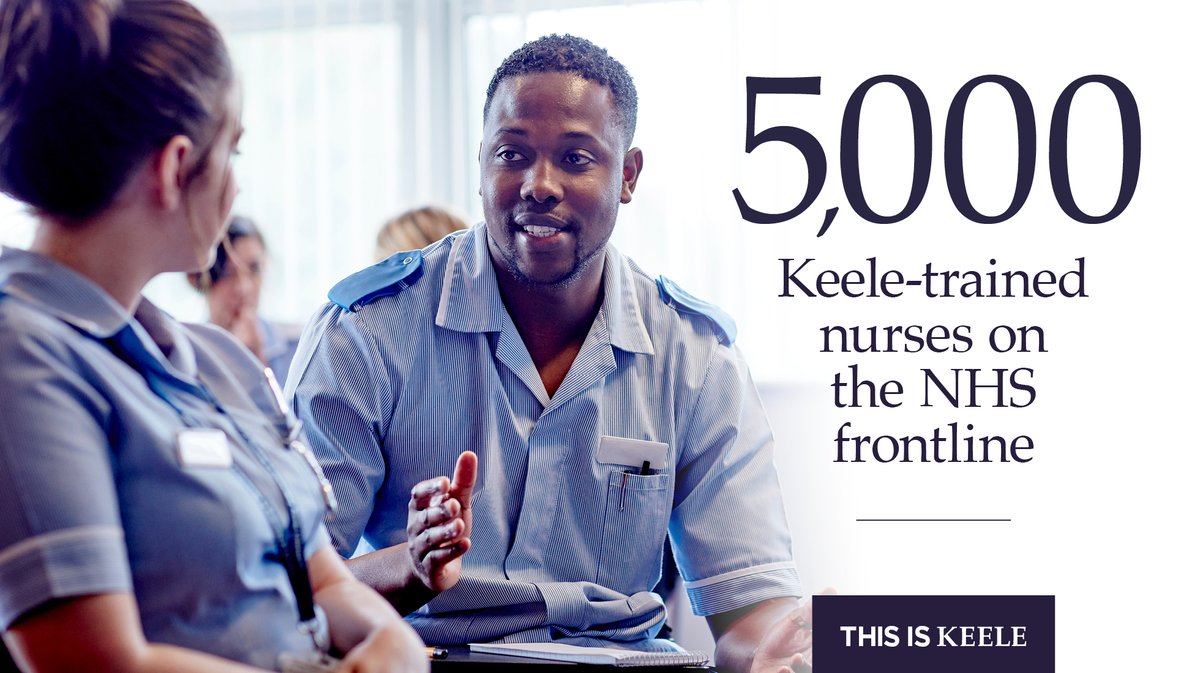 More than 5,000 Keele-trained nurses and midwives work in the NHS, with many of them staying locally in Staffordshire and Stoke-on-Trent after they graduate. We're so proud of the work they do supporting our local community. #InternationalNursesDay