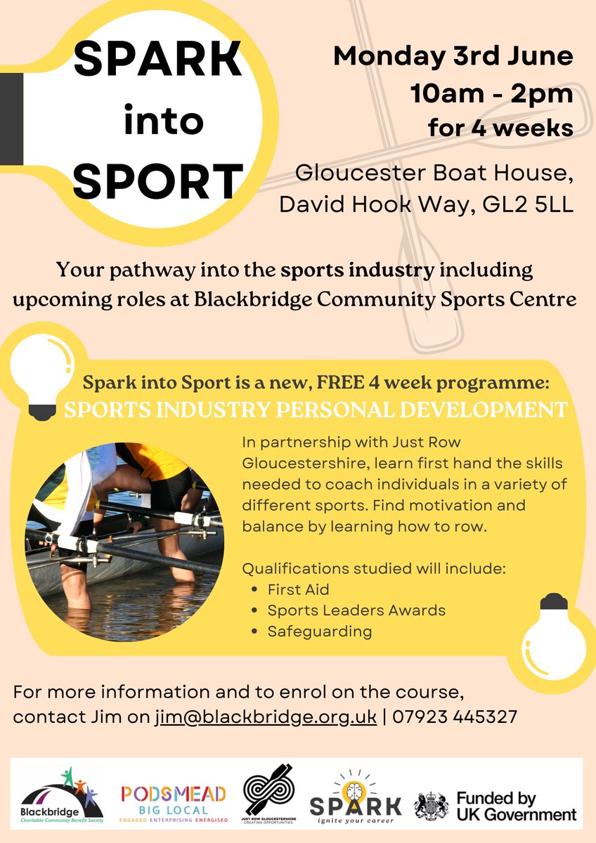 facebook.com/share/p/J8iPUL… 4 Mondays in June could be your first step on the pathway to becoming a sports coach, or working in the sports industry. @TuffleyRoversFC @gloscommbuilder @GlosLiveOnline @SevernSport @GCAFCSupporters @HolmleighParkHS @CryptPE @activeglos