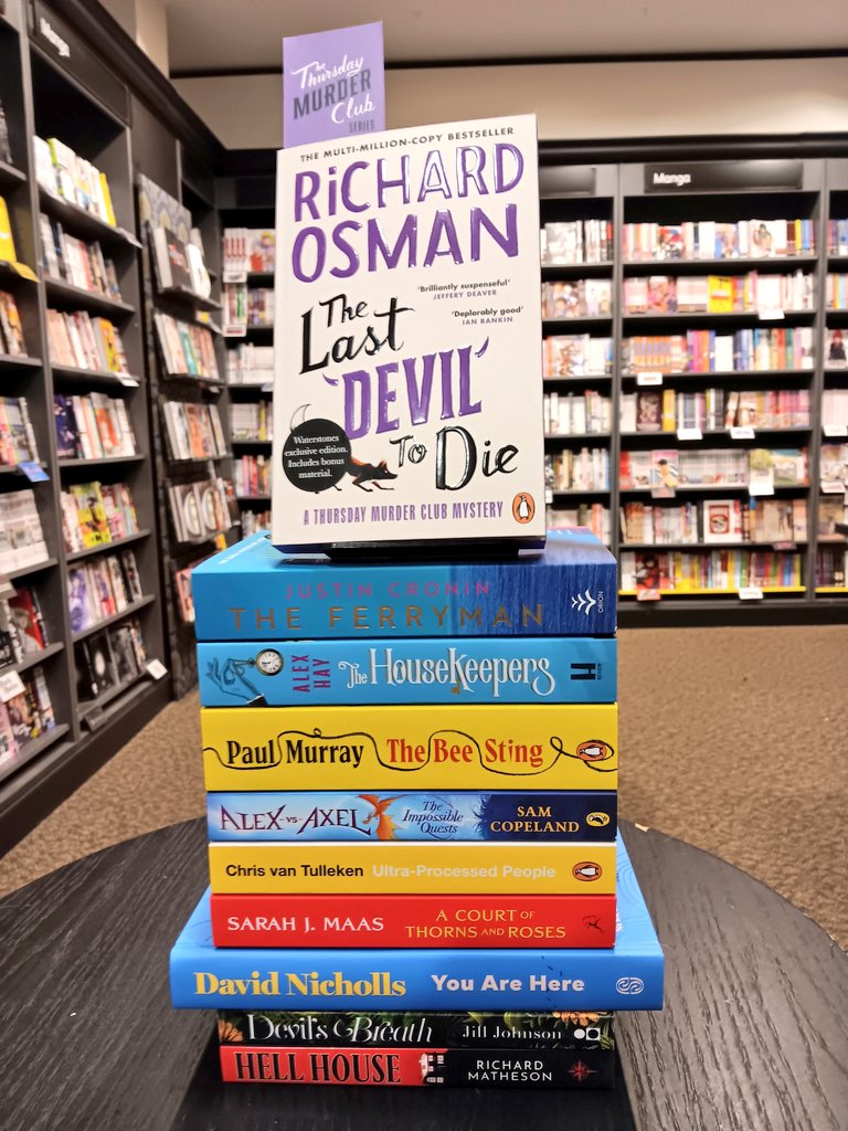 Our Waterstones #Wolverhampton best-sellers for last week. New @richardosman paperback and May's excellent Books of the Month lead the way, and we're pleased to see classic #horror shop favourite, Richard Matheson's Hell House crashing the top 10!😱 waterstones.com/book/hell-hous…