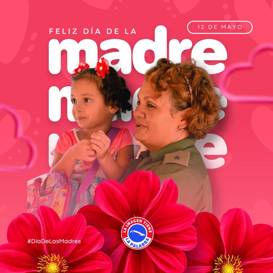Muchas felicidades a las madres del Ejército Central, de las Fuerzas Armadas Revolucionarias y de #Cuba 🇨🇺 en general, en nombre de nuestros combatientes, 'feliz #DíaDeLasMadres' 🌼.