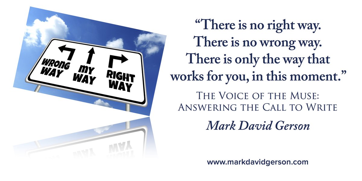 'There is no right or wrong way, only the way that works for you.' - The Voice of the Muse #writingtips #writing