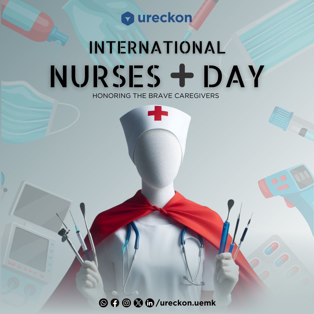 Happy International Nurses Day! Celebrating nurses' dedication, expertise, and compassion. Let's advocate for better working conditions. Big thanks from Team Ureckon! 🙌 Designed by Shalini Shree Written by Anoushka Deb. #InternationalNursesDay #Ureckon #uemkolkata