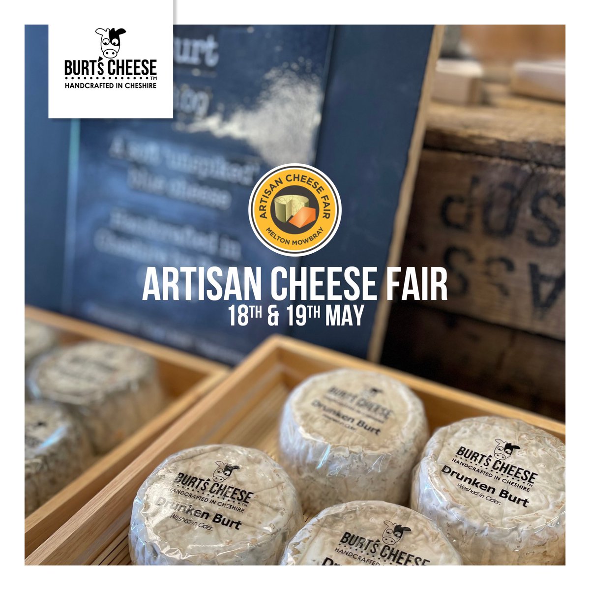 Claire Burt (@burtscheese) on Twitter photo Looking forward to being back <a href="/ArtisanCheeses/">Artisan Cheese Fair</a> next weekend
#cheese #artisancheese #meltonmowbray Looking forward to being back <a href="/ArtisanCheeses/">Artisan Cheese Fair</a> next weekend
#cheese #artisancheese #meltonmowbray