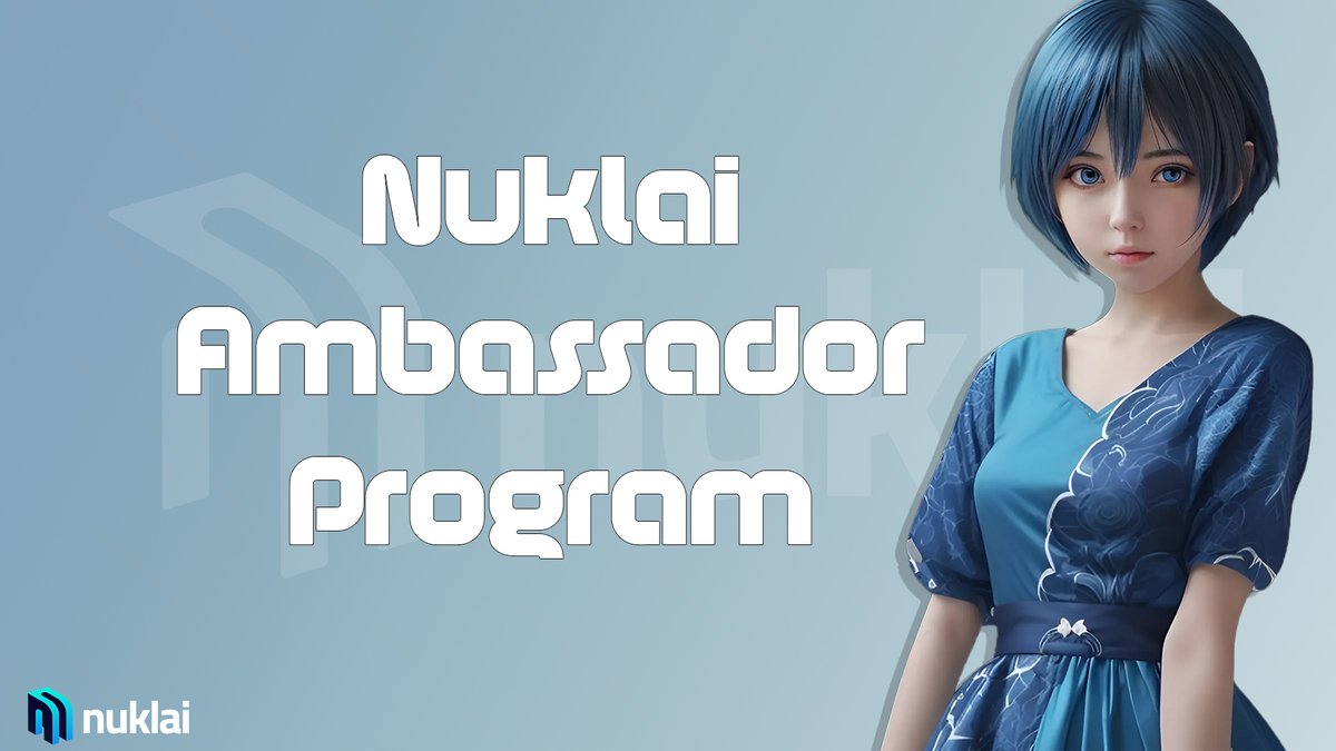 frxdqx's tweet photo. Hello everyone.

I would like to share with you ambassador program that I am participating 

Nuklai Ambassador Program💎

🫂As an Ambassador, you will have a unique opportunity for personal growth as well as the chance to make a meaningful contribution to @NuklaiData $NAI #Nuklai https://t.co/aO83RObX9H