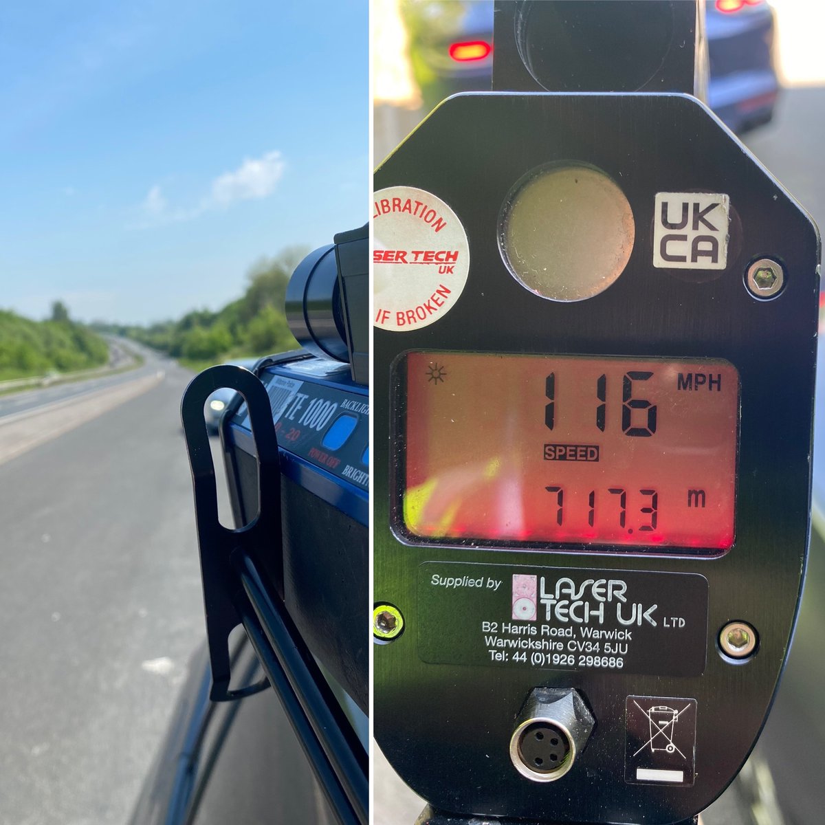 #RPU view from the office on the A303.
Sounds out and so is the laser.
The Porsche was stopped and driver reported to court #Fatal5