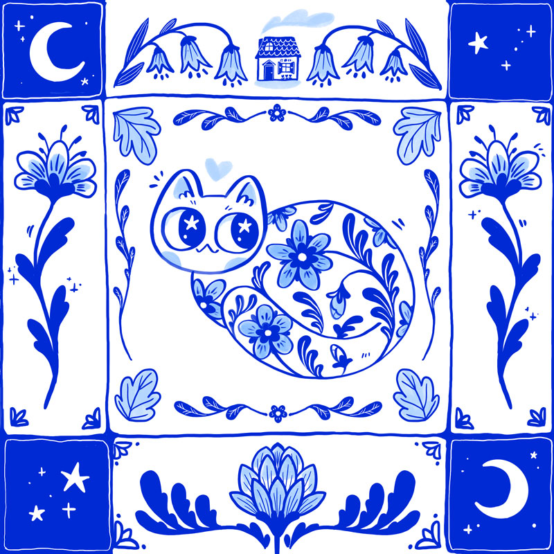 Tile cat washi is now available at @thewashistation 💙💙💙