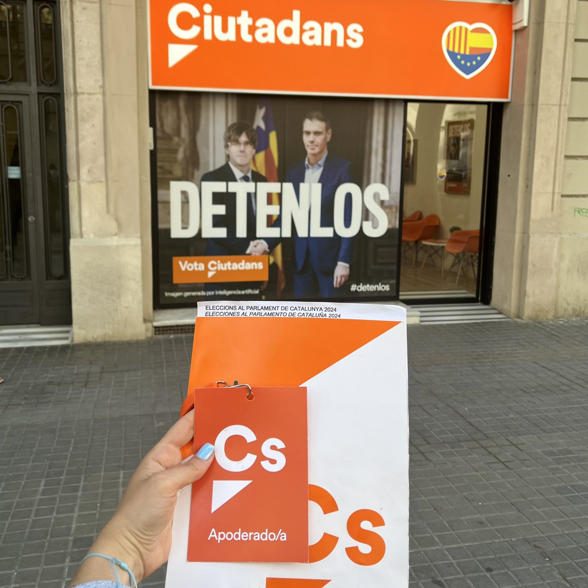 De Galicia a Bruselas, con parada importante en Barcelona para apoyar a mis compañeros de @CiutadansCs como apoderada en las elecciones catalanas.