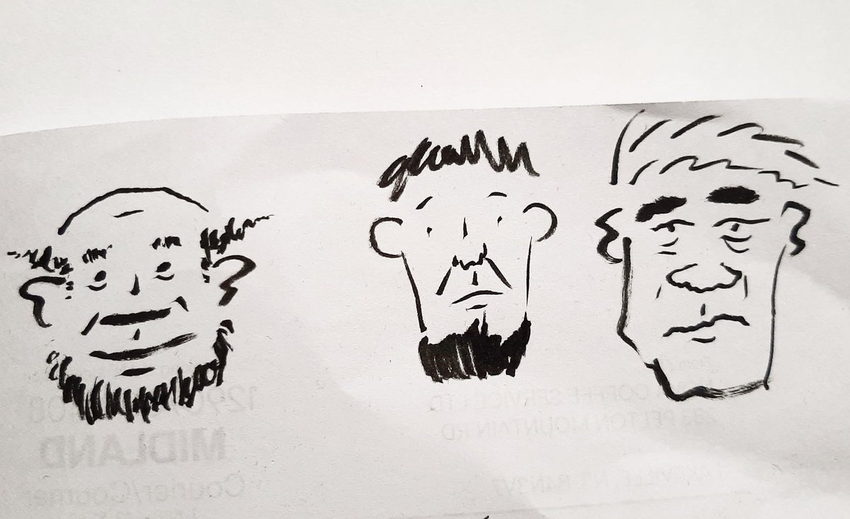 Ferd Gusterling, Juther Blaft, and Burdney Froose.  Ferd is the only gladsack in the bunch.  #SketchADoodle