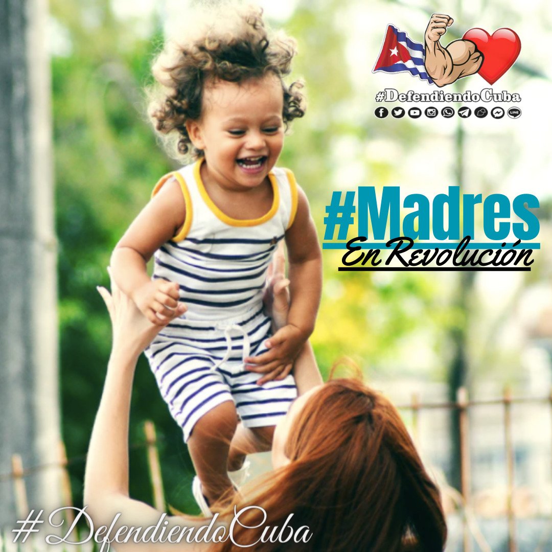 Hoy es un día especial para toda #Cuba, con el amor incondicional de las madres👇 Feliz #DíaDeLasMadres, a nuestras guerreras #MadresEnRevolución #DefendiendoCuba🇨🇺💪❤️