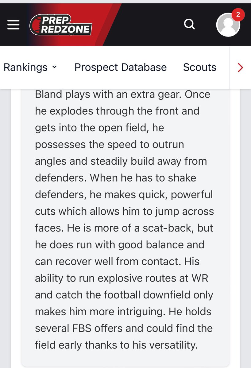 Thank you @CJacksonPRZ for the write up!! Just doing what I do best making plays. RecruitLambert @deucerecruiting @CoachDaniels06 @JeremyO_Johnson @ChadSimmons_ @MohrRecruiting @One11Recruiting @RivalsJohnson @Rivals @RyanWrightRNG @najehwilk @TheUCReport @GregSmithRivals