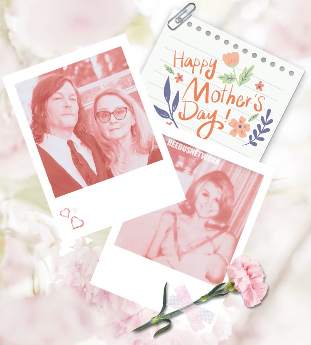 Happy Mother’s Day to all the moms out there! 💐💜 #normanreedus