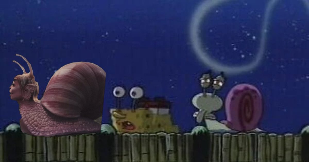 Melanie Martinez was spotted hanging out with SpongeBob and squidward in Bikini Bottom.