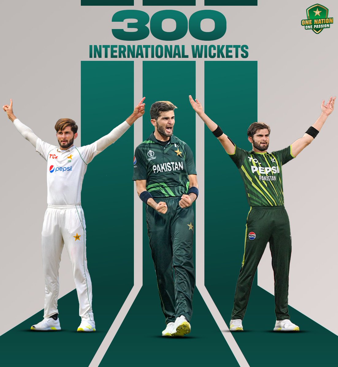 3️⃣0️⃣0️⃣ International wickets completed ✅ @iShaheenAfridi goes past the landmark figure 💫 #IREvPAK | #BackTheBoysInGreen