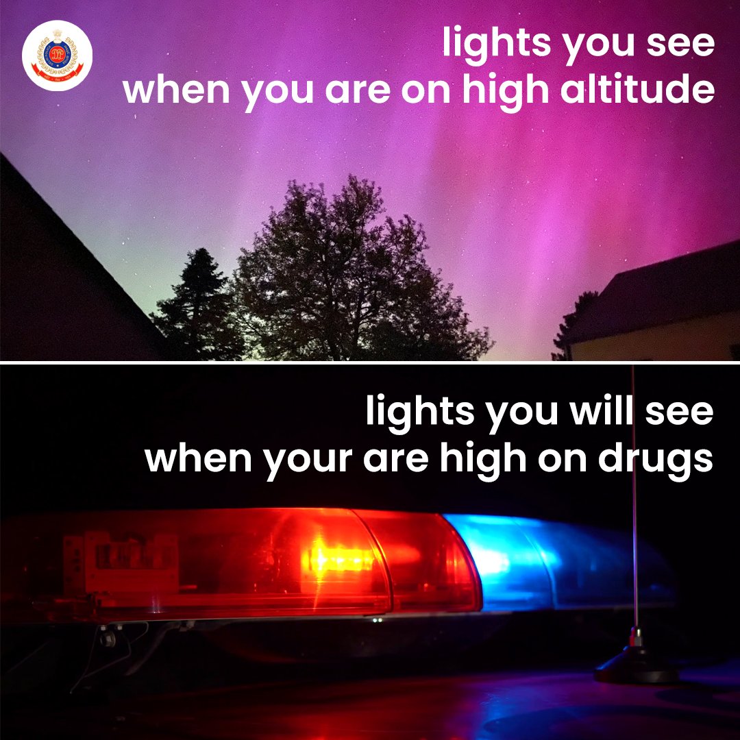 Don't take your life 'light'ly.. #northernlights #aurora #saynotodrugs