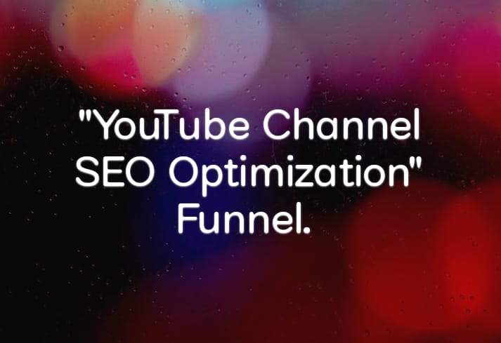 Funnel for optimizing a YouTube channel for SEO:
1. **Keyword Research:**
- Identify relevant keywords related to your channel's niche using tools like Google Keyword Planner etc.
#youtubevideo #youtubechannel #youtubemarketing #youtubeseo #videoseo #videoads #Youtube #channelseo