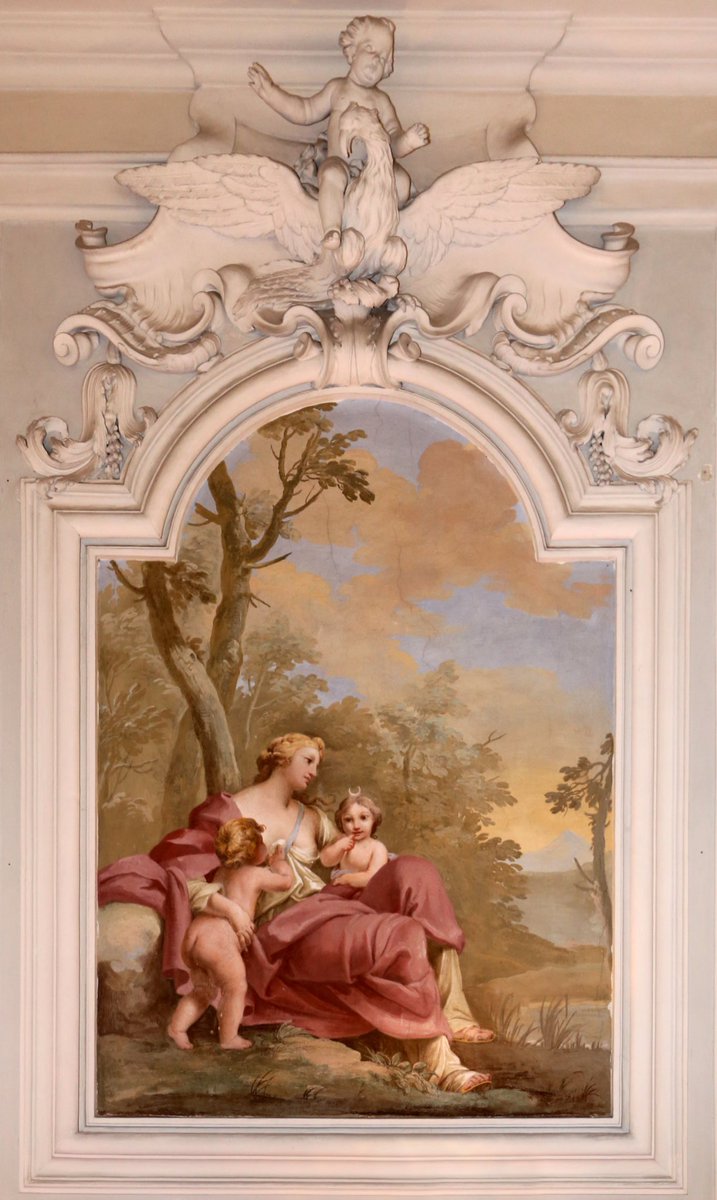 Latona with Apollo and Diana by Giovanni Domenico Ferretti (1714)